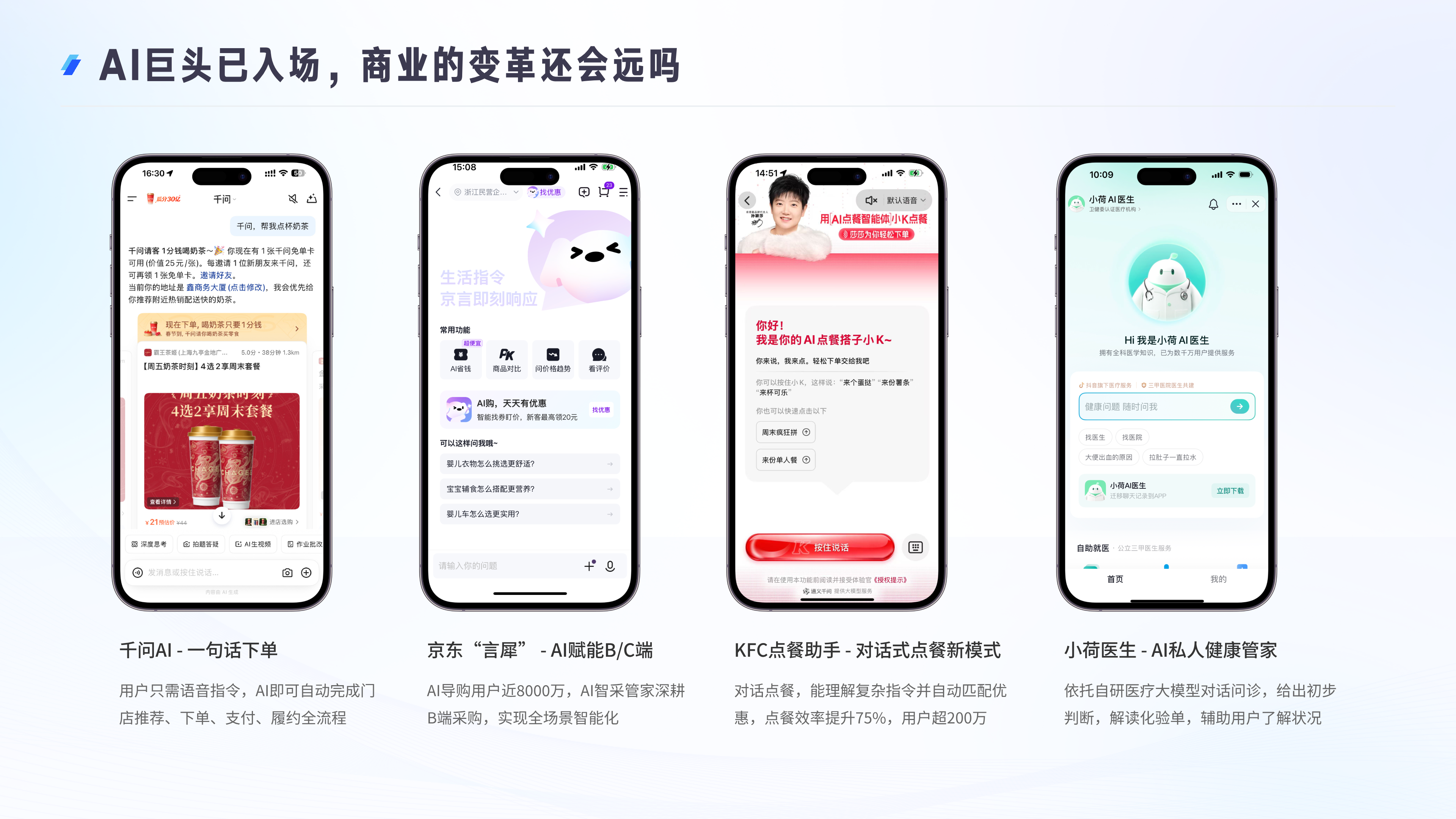 AI巨头的进场：头部科技企业加速布局AI商业应用